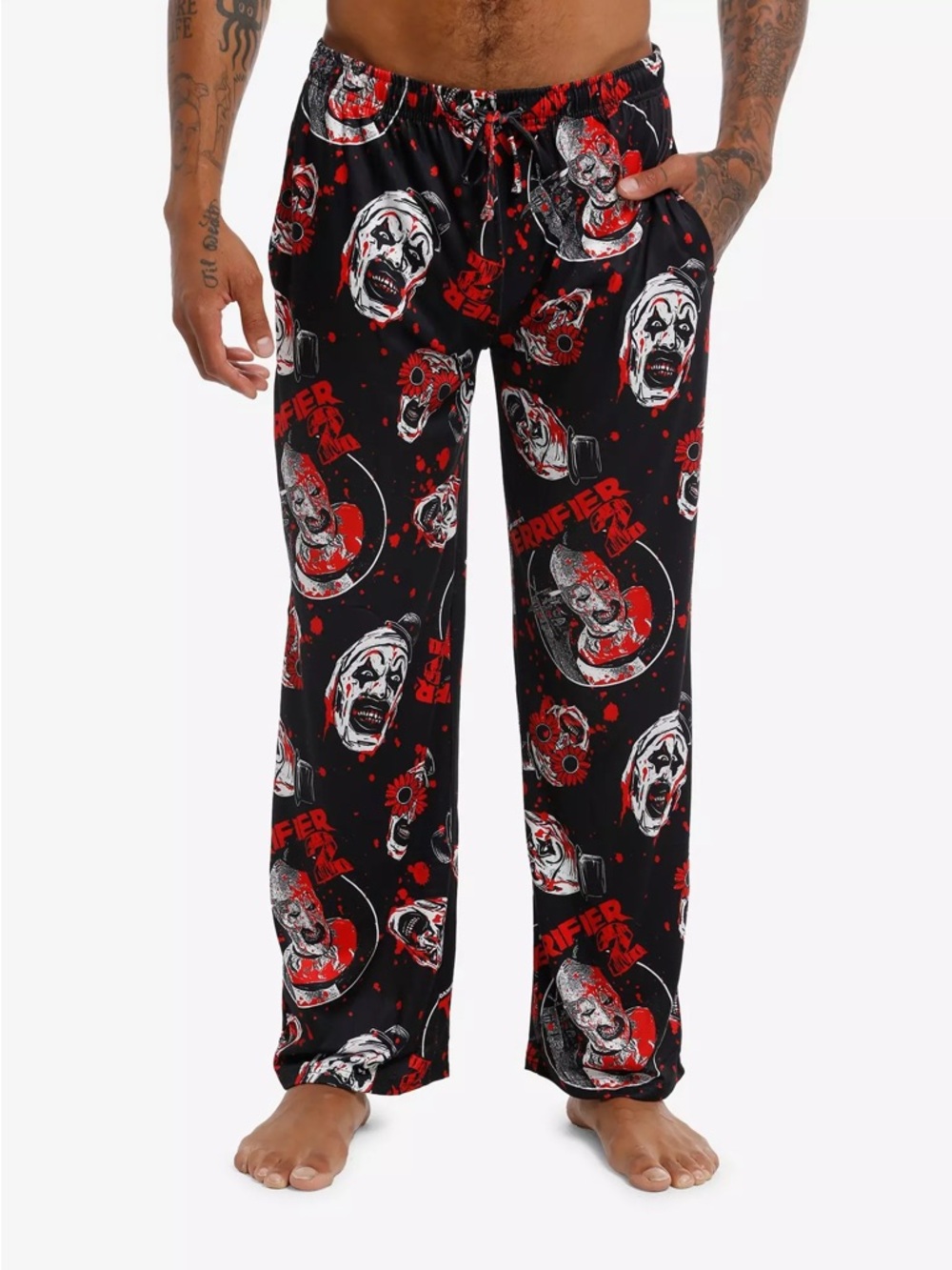 Unisex Terrifier 2 Art The Clown Pajama Pants Hot Topic Horror Halloween